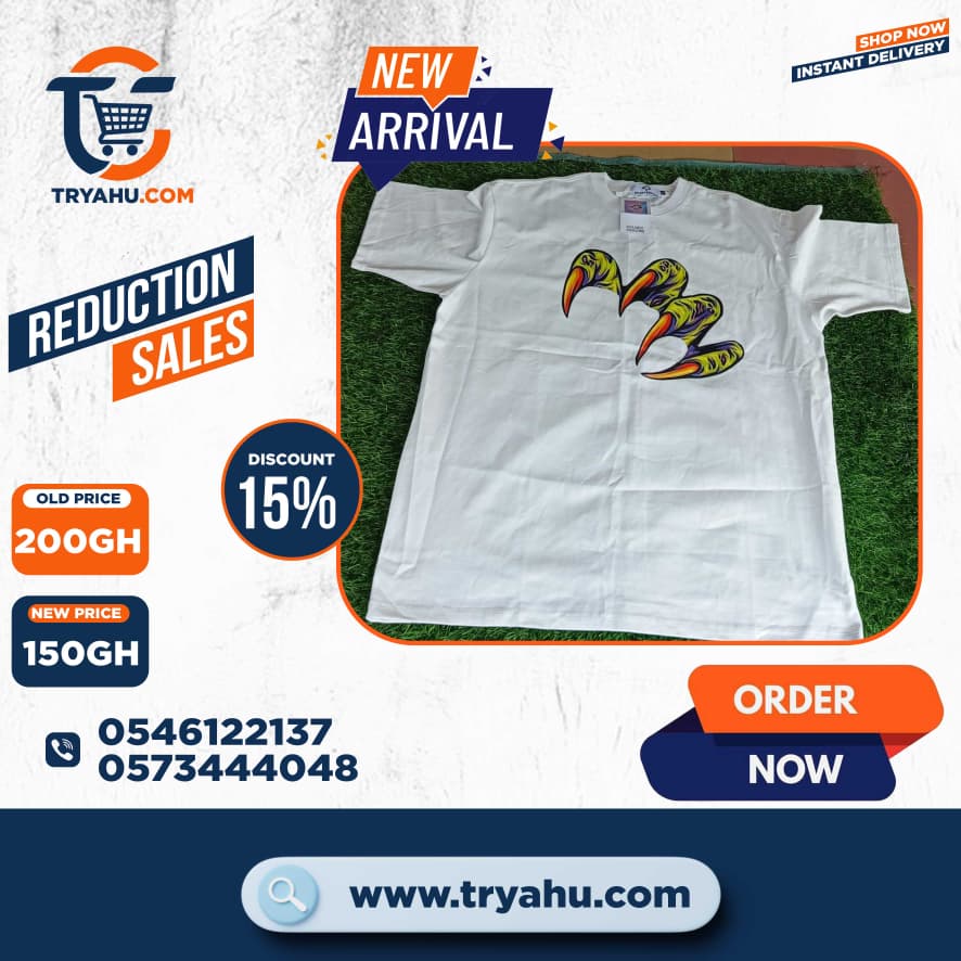 Premium Heavy 100% Cotton Men’s T-Shirts | Tryahu Ghana | Everyday Style